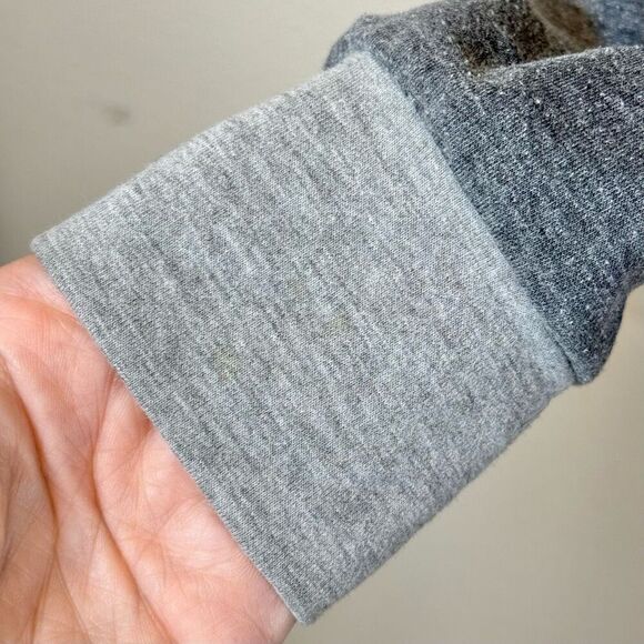 Ampersand Avenue Light Gray Double Hoodie Layered Women's Small - Picture 4 of 11